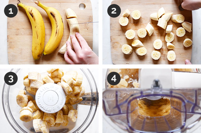 Step-by-step photos of how to make vegan ice cream