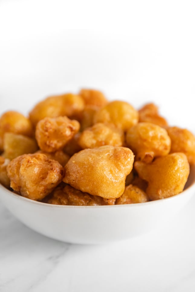 Photo of a bowl of fried cauliflower
