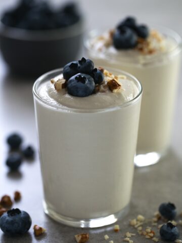 Simple vegan cashew yogurt - Making non-dairy yogurt at home is so easy, besides, it's healthier and tastes so good! We used unsalted raw cashews to make this delicious vegan yogurt.