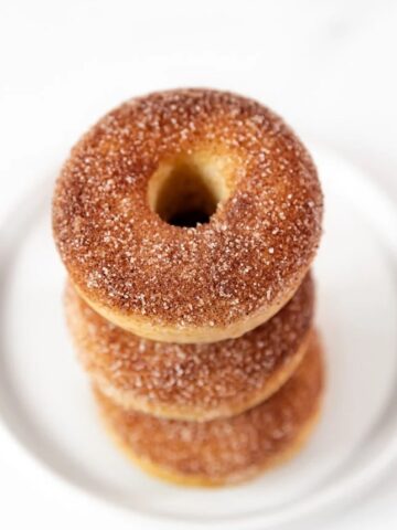 Photo of a pile of vegan donuts